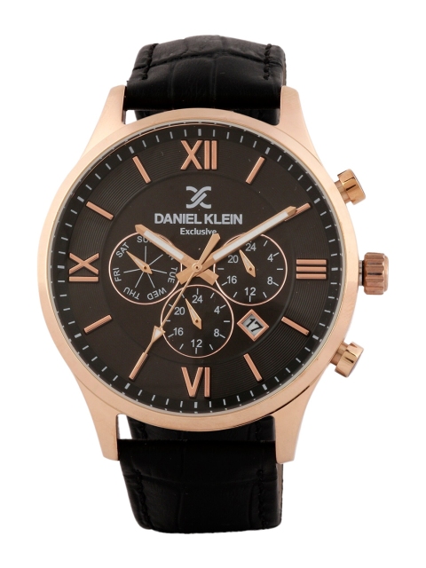 Daniel Klein Men Black Analogue Watch