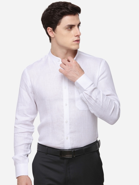 

JADE BLUE Men White Regular Fit Self Design Formal Shirt