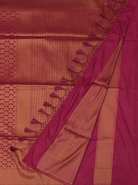 

Pothys Pink & Gold-Toned Art Silk Woven Design Saree