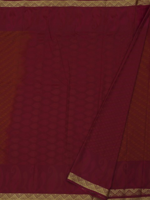 

Pothys Brown & Red Art Silk Printed Saree