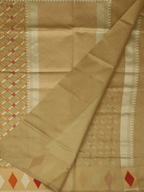 

Pothys Gold-Toned Printed Art Silk Saree