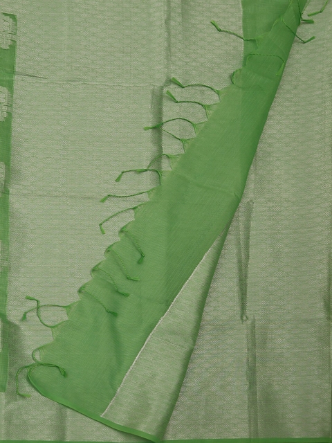 

Pothys Green Woven Design Supernet Saree