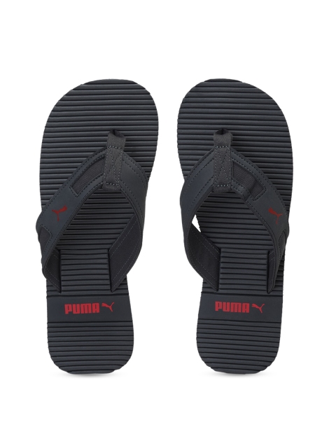 

Puma Men Grey Solid Thong Fox IDP Flip-Flops
