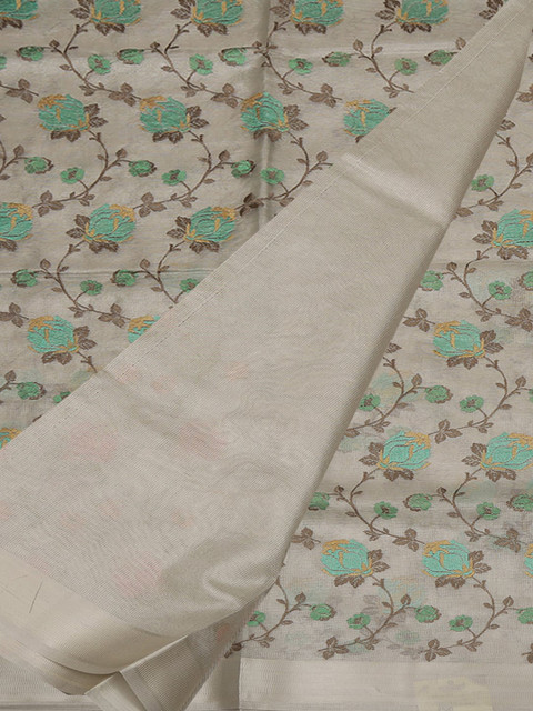 

Pothys Grey Woven Design Art Silk Saree