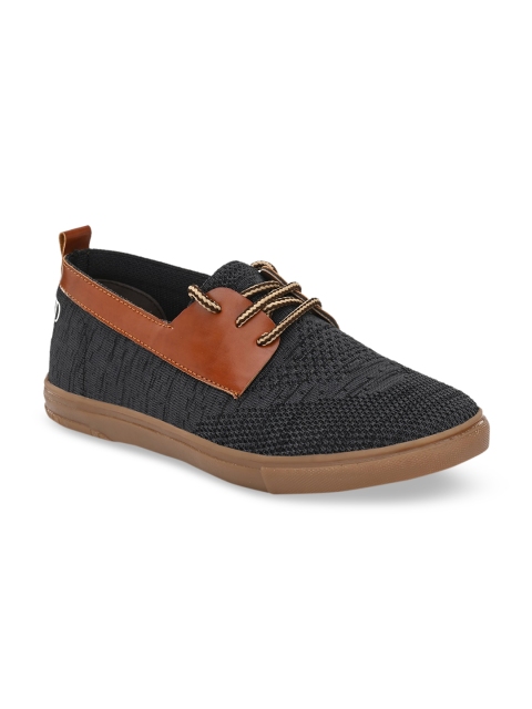 

El Paso Men Grey & Brown Colourblocked Sneakers