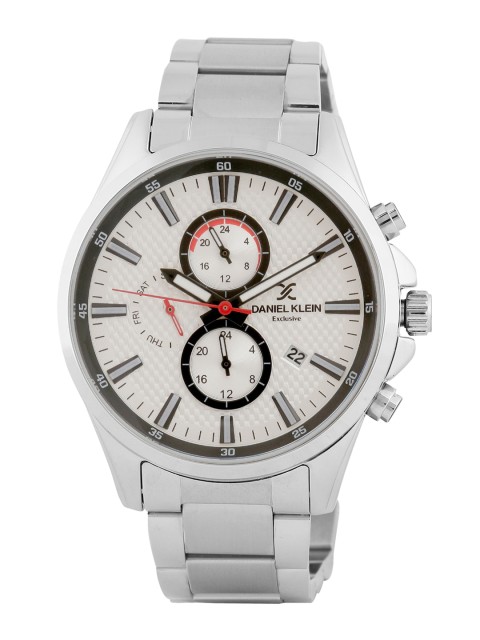 

Daniel Klein Men Silver-Toned Analogue Watch