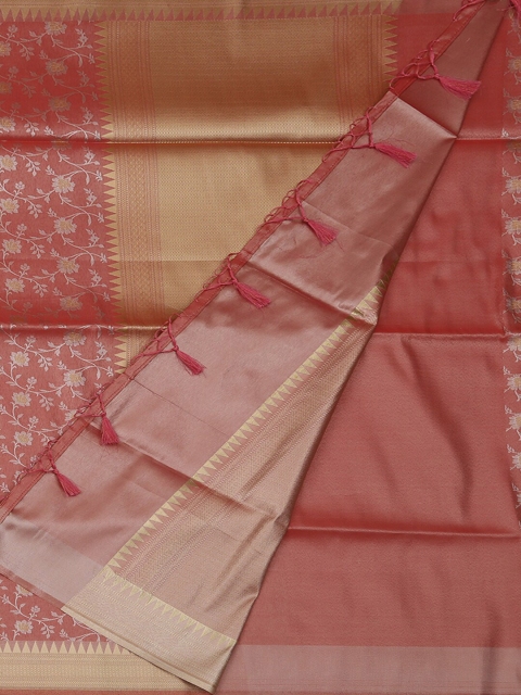 

Pothys Pink Colourblocked Saree