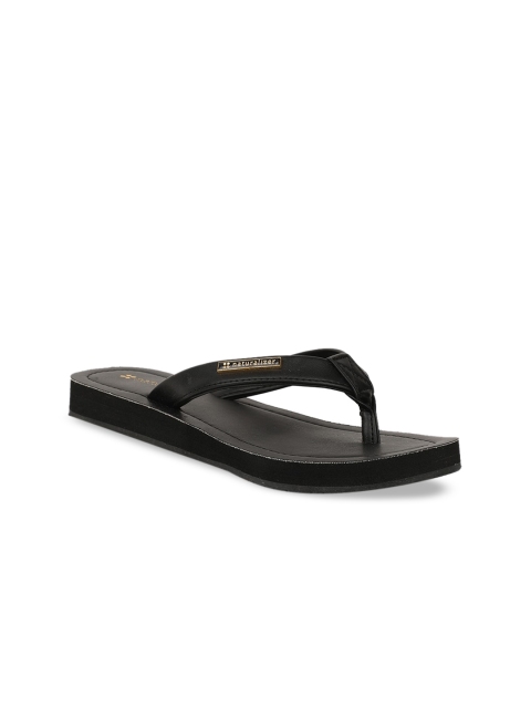 

Naturalizer Women Black Solid Thong Flip-Flops