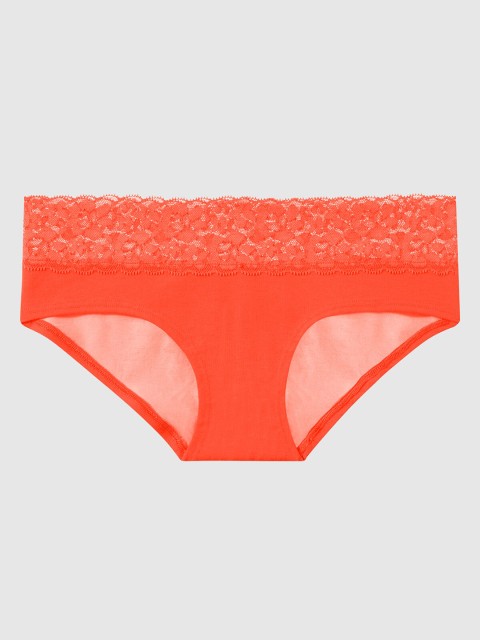 

La Senza Women Orange Printed Remix Cotton Hipster Brief 11052615-4KSG