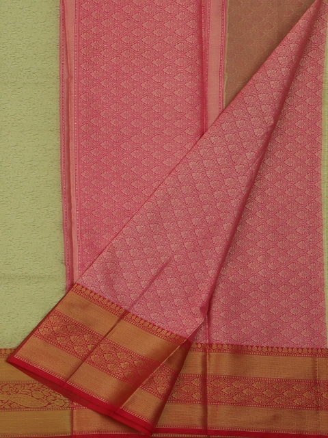 

Pothys Green & Pink Jute Silk Woven Design Saree