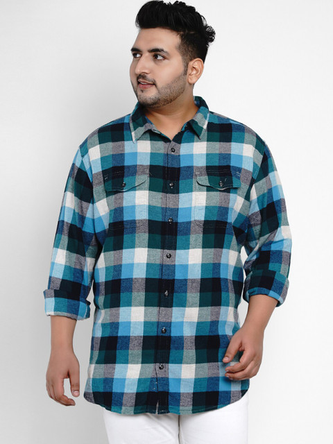 

Santonio Men Multicoloured Comfort Regular Fit Checked Casual Shirt, Multi