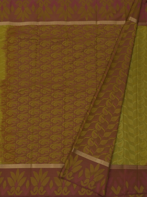 

Pothys Green & Mauve Art Silk Woven Design Saree