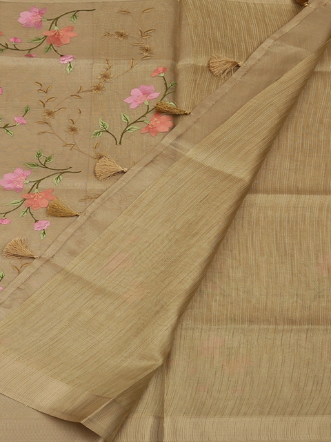

Pothys Gold & Pink Art Silk Woven Design Saree