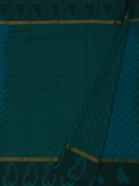 

Pothys Blue Printed Art Silk Saree