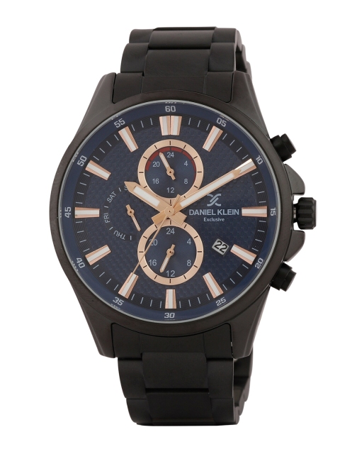 

Daniel Klein Men Navy Blue & Black Analogue Watch