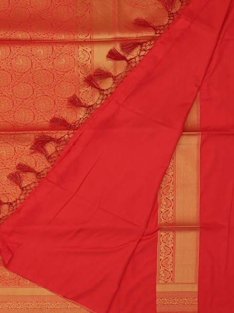 

Pothys Red & Gold-Toned Art Silk Woven Design Saree