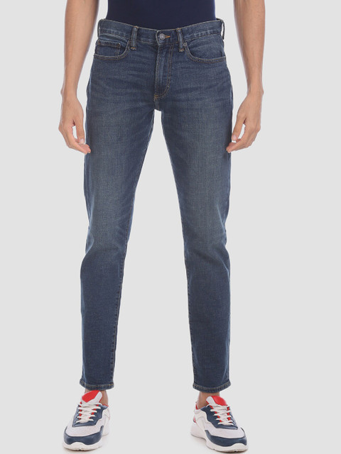 

GAP Men Blue Regular Fit Mid-Rise Clean Look Stretchable Jeans