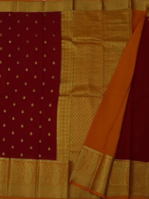 

Pothys Maroon Woven Design Pure Crepe Saree