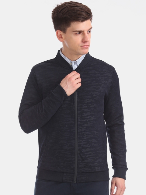 

Arrow Men Navy Blue Camouflage Bomber