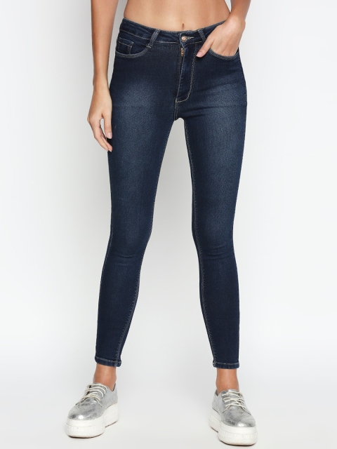 

PURPLE WATER Women Blue Slim Fit High-Rise Clean Look Stretchable Jeans