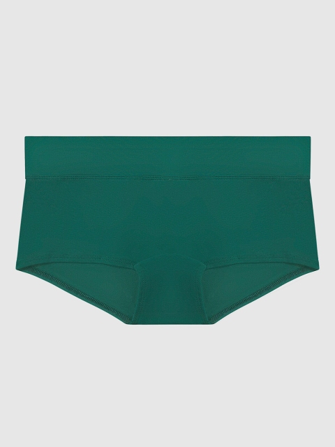 

La Senza Women Green Solid Remix Ultrasoft Boy Shorts 11125659-44K6