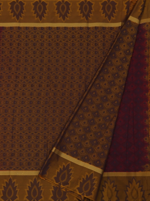 

Pothys Maroon & Brown Art Silk Woven Design Saree