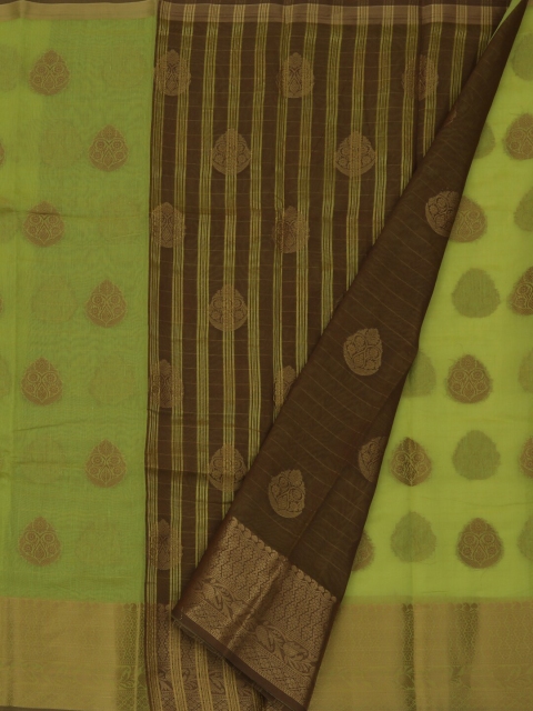 

Pothys Green Woven Design Cotton Blend Saree