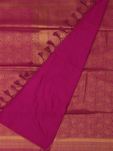 

Pothys Magenta & Gold-Toned Art Silk Woven Design Saree