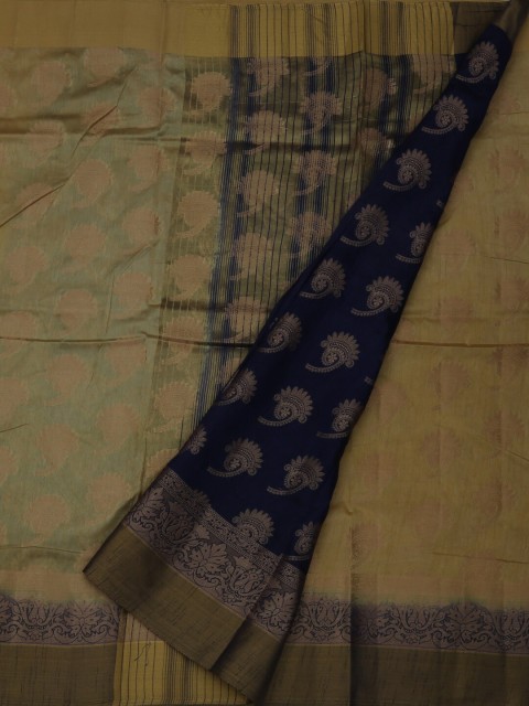 

Pothys Gold-Toned Woven Design Jute Silk Saree