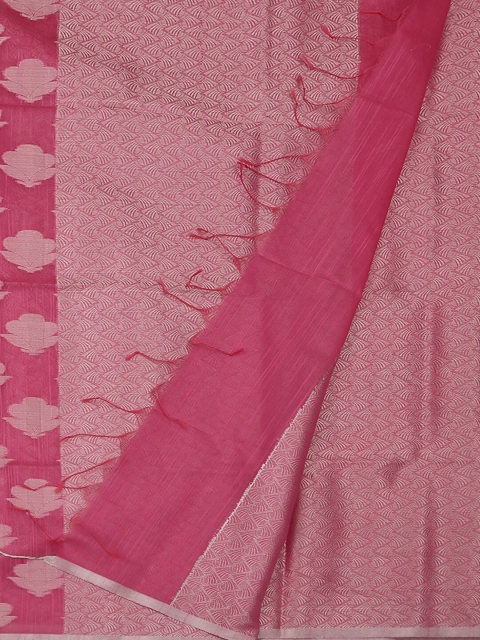 

Pothys Pink Woven Design Cotton Blend Saree