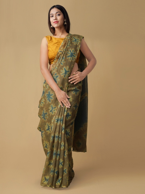 

Unnati Silks Green Pure Cotton Woven Design Kota Saree