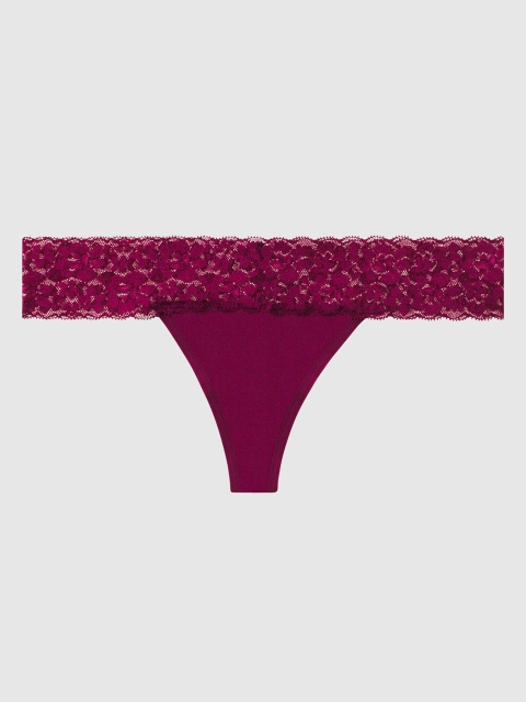 

La Senza Women Purple Solid Remix Thongs 11059972-04CN