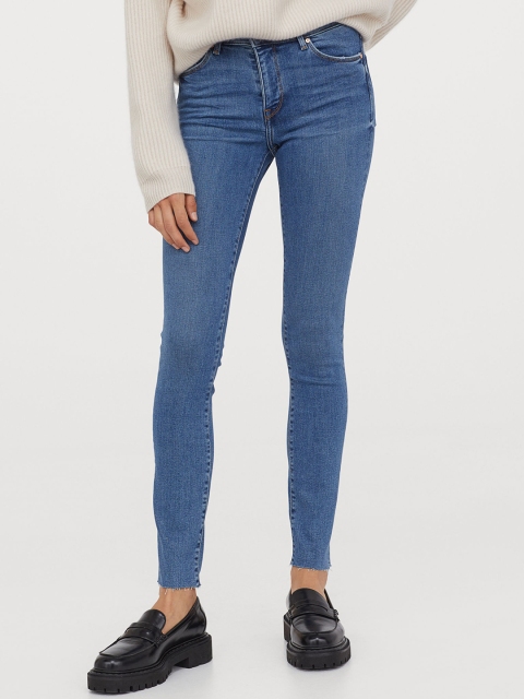 

H&M Women Blue Shaping Skinny Regular Jeans