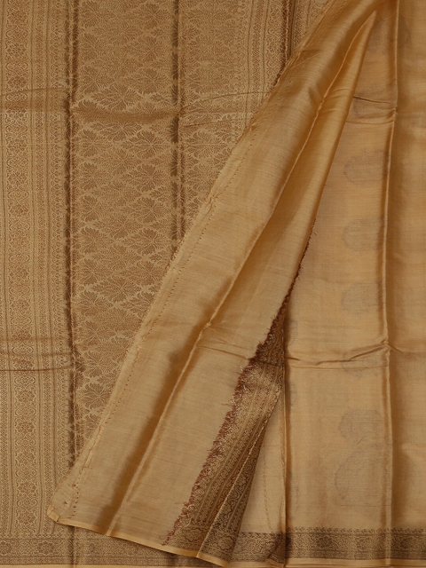 

Pothys Gold-Toned Woven Design Jute Silk Saree