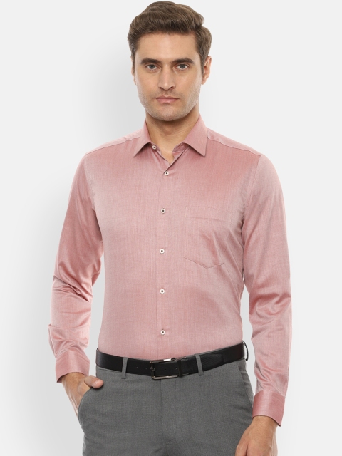 

Van Heusen Men Mauve Slim Fit Self Design Formal Shirt