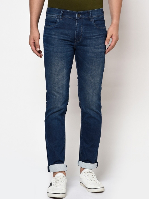 

Octave Men Blue Regular Fit Mid-Rise Low Distress Jeans