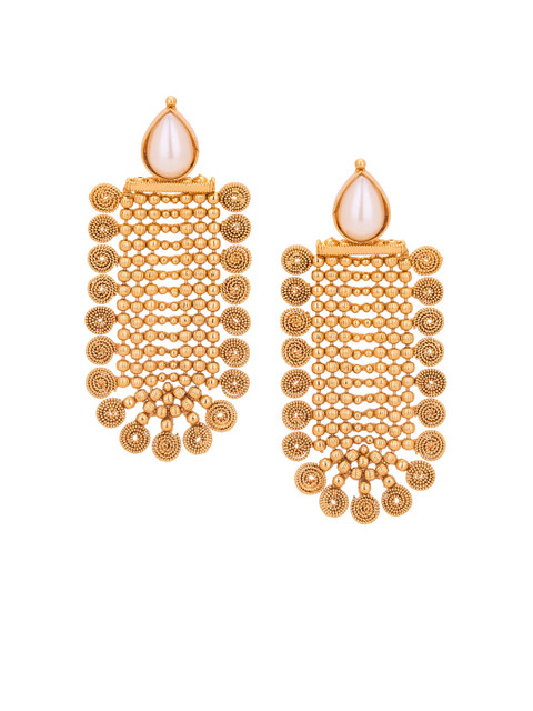 

Adwitiya Collection Gold-Toned Classic Studs