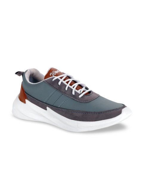 

Woakers Men Blue Mesh Running Shoes