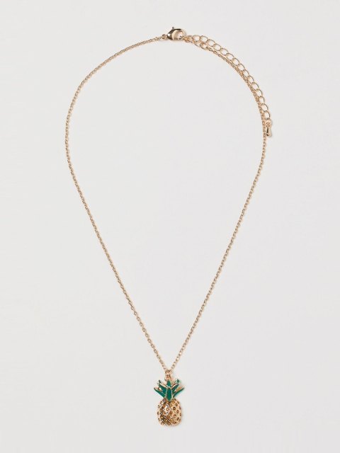 

H&M Women Gold-Toned Pendant Necklace