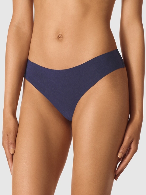 

La Senza Women Blue Solid Sexy No Show Thongs 11152312-02M4