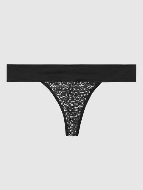 

La Senza Women Black & White Printed Thongs 11125658-4G9V