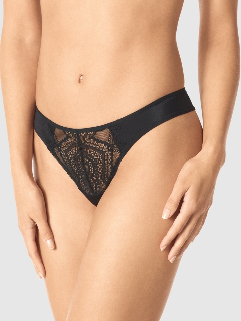 

La Senza Women Black Self-Design Sexy Scandal KI Thongs 11149009-03YZ