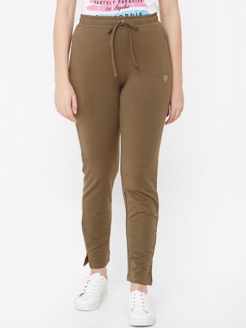 

Juliet Women Olive Brown Solid Track Pants