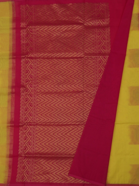 

Pothys Yellow & Red Silk Cotton Woven Design Saree