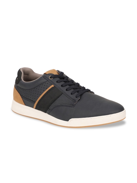 

ALDO Men Navy Blue Colourblocked Sneakers