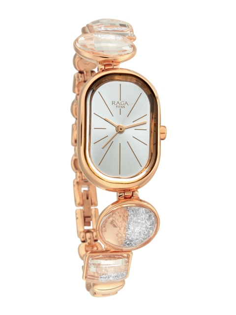 

Titan Women Raga Silver-Toned Analogue Watch 95135WM01
