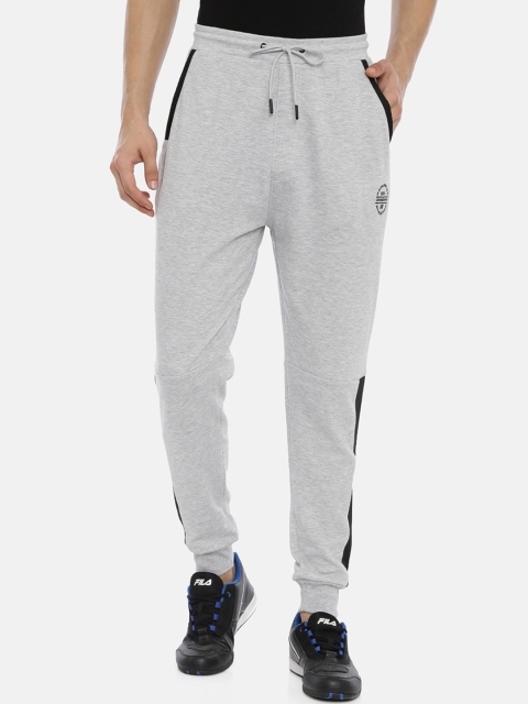 

Proline Active Men Grey Melange & Black Solid Joggers