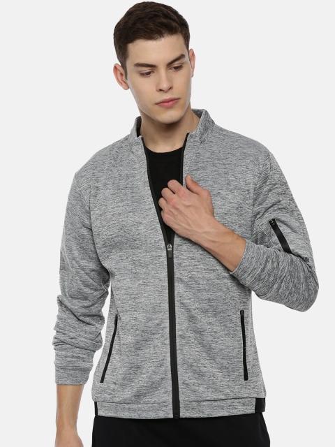 

Proline Active Men Grey Melange Solid Sweatshirt