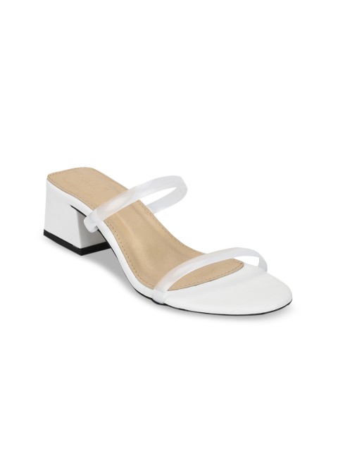 

Truffle Collection Women White Solid Sandals