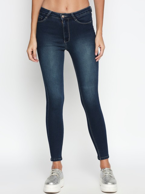 

PURPLE WATER Women Blue Slim Fit High-Rise Clean Look Stretchable Jeans